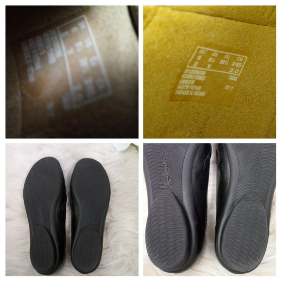 Clarks Gracelin Gemma Leather Flats Cushion 8.5 - Picture 10 of 16